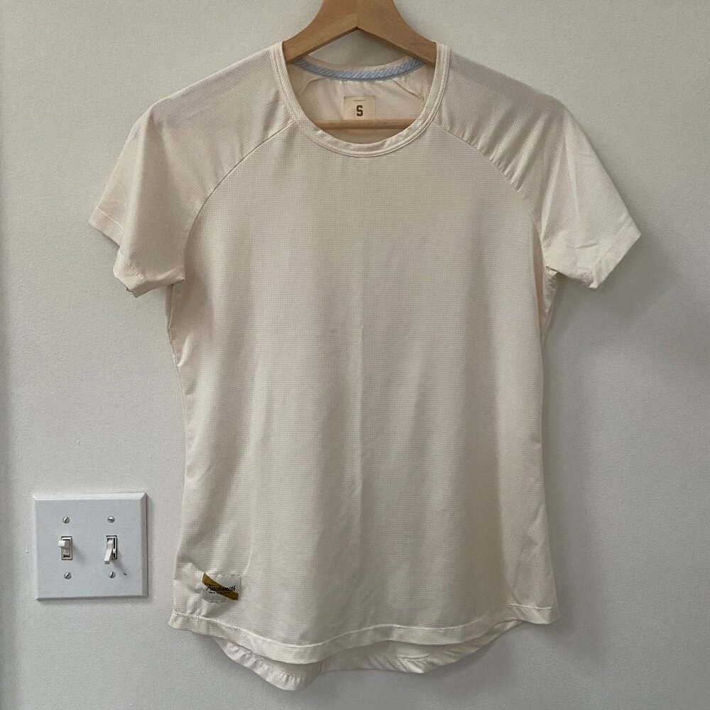 Tracksmith Twilight Tee in Ivory - Womens S